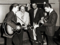 Composer Boudleaux Bryant with Everly Brothers